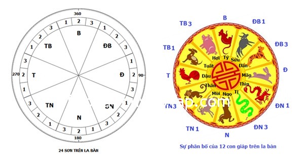 Tử vi phong thủy – phương hướng và 12 con giáp
