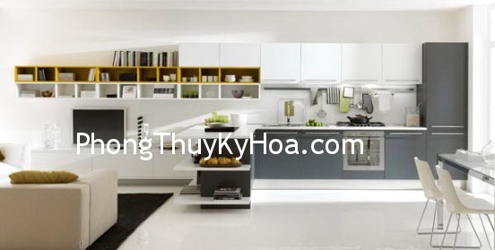 Phòng ăn thấp hơn phòng khách