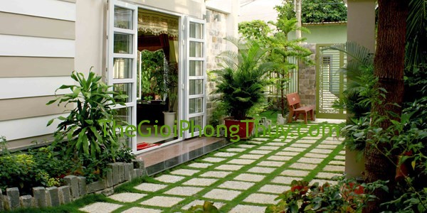 Thiết kế sân vườn hợp phong thủy