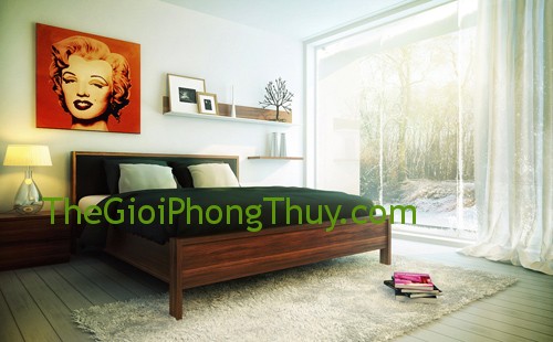 Chọn tranh nghệ thuật hợp phong thủy cho phòng ngủ
