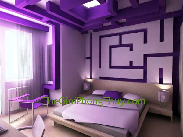 Màu tím mang lại năng lượng cho nhà ở