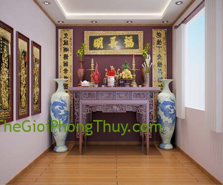 Cách hóa giải xà nhà bị bàn thờ đè