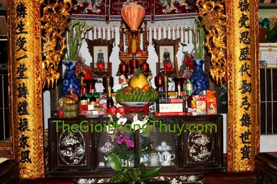Những kiêng kị trong bài trí nơi thờ cúng
