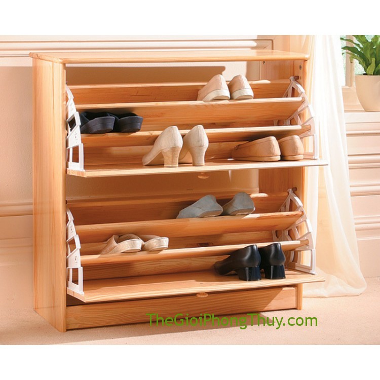 Cách bố trí tủ giày để khỏi nhiễm tạp khí