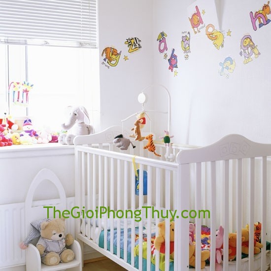 Bố trí phòng trẻ sơ sinh theo phong thủy