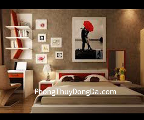 phong ngu1 Không đặt giường ngủ đối diện với cửa phòng