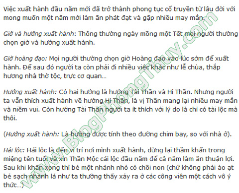 xuat hanh dau nam 02 Xuất hành, chọn tuổi xông đất, khai trương đầu năm Quý Tỵ 2013