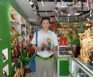 Anh Khánh - khách hàng mua tượng Uyên ương đỏ trên sen FH486G