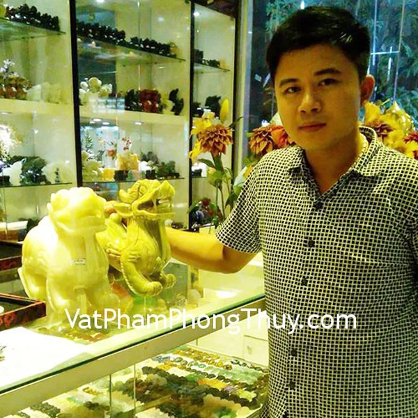 Anh Sinh - khách hàng mua tỳ hưu Bắc Kinh xanh khủng BKX-L