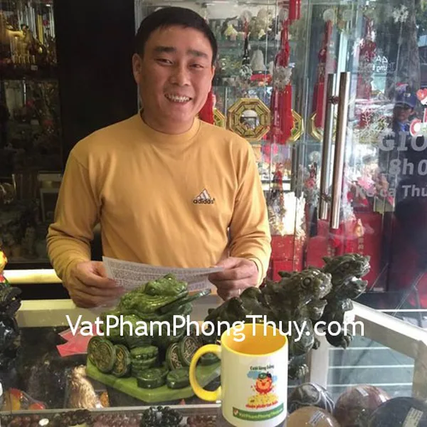 Anh Lượng - Khách hàng mua thiềm thừ lam ngọc lớn GM027 và tỳ hưu lam ngọc lớn DT112