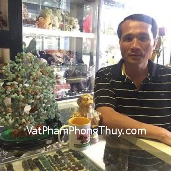 Anh Phúc - khách hàng mua cây tài lộc đông linh KC015 và tượng chó vàng H407G