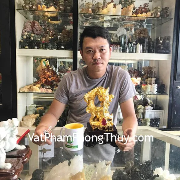 Anh Minh - khách hàng mua Rồng vàng thịnh thế tường long G092A