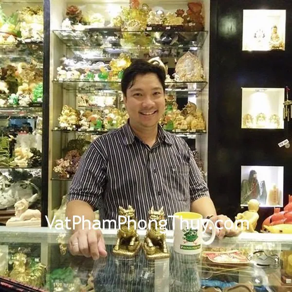 Anh Minh - khách hàng mua cặp kỳ lân đồng D220, mặt ve phỉ thúy S6509 và dây rút số 8 S166