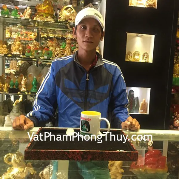 Anh Tài-khách hàng mua mặt phật bổn mạng phỉ thúy xanh đậm lớn Hư Không Tạng Bồ Tát tuổi Sửu+Dần S6508-2