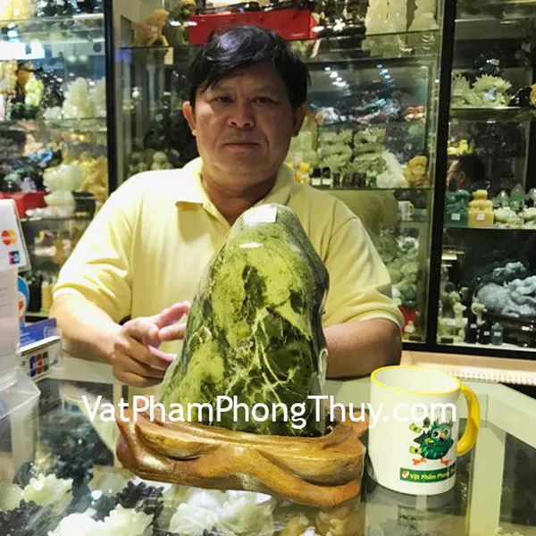Anh Thanh - Khách hàng mua Khối cẩm thạch Serpentine xanh V168-2496
