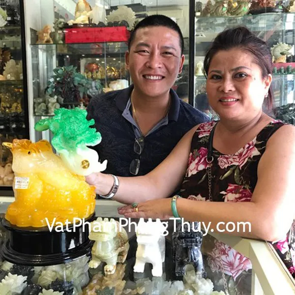 Chị Phương - Khách hàng mua Cóc cõng cải vàng G161A và Bộ 3 tỳ hưu bắc kinh BKD-S