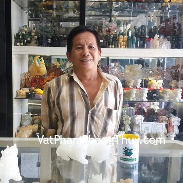 Chú Châu - khách hàng mua Tỳ hưu Bạch ngọc nguyên bảo nhỏ GM004