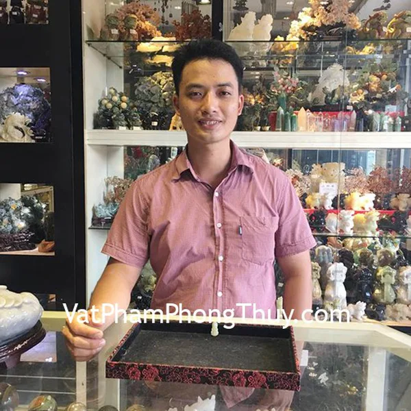Anh Tiến - khách hàng mua Phật Quan Âm Phỉ thúy S6328