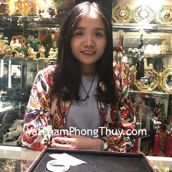 Chị Tâm Đan- Khách hàng mua Vòng bản mã não trắng S6712 ,Nhẫn mã não trắng nhỏ S6706