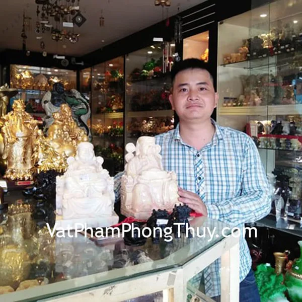 Anh Diễn-khách hàng mua tượng Thần Tài Thổ Địa đá marble (Pakistan)  TDV3-2, Tỳ hưu Bắc Kinh đen chuẩn BKD-S, Thiềm thừ đá hắc ngà GM120