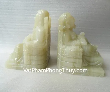 Thần tài vàng khủng ôm chậu vàng đội như ý vàng - Tụ bảo thần tài C141A