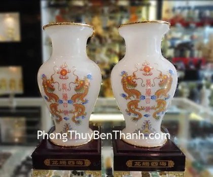 Bình long bày tứ hải bạch ngọc Y331