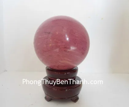 Quả cầu đá hồng vân M194-S5-1954