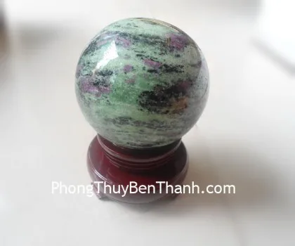 Qủa cầu đá hồng lục bảo đặc biệt (vỏ ruby) DT231-S2-1783