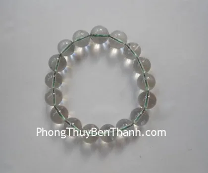 Chuỗi thạch anh tóc xanh rêu A+ Uruguay 29 hạt (9.9g) S6241-S3-1248