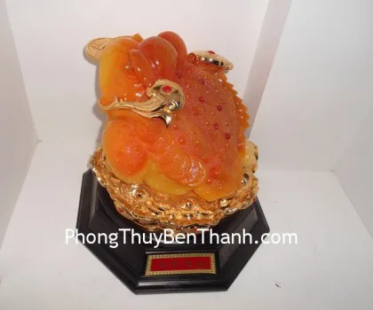 Thiềm thừ xoay đế vàng to - bát phương lai tài A114