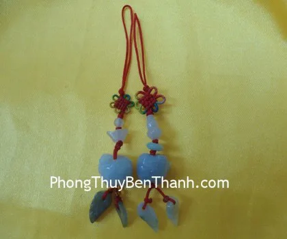 Móc đt 1 heo nhỏ+2 lá Miến Điện+1 đồng tiền S366