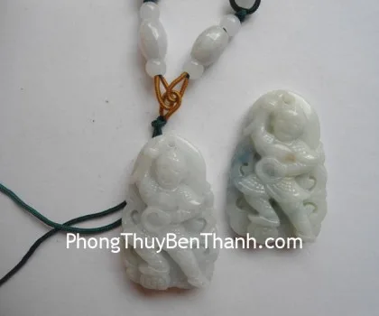 Mặt đeo cổ Phật Di Lặc vân xanh (18.5g) S6627-S4-1813