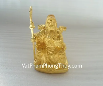 Quan công vàng cưỡi ngựa lớn - vũ thần tài FH272G