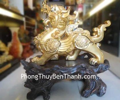 Tỳ hưu phú quý bích tà vàng Y034