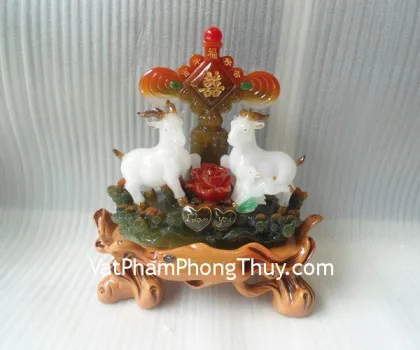 Dê 3 con trắng thánh giá đỏ - song hỷ dương H099G