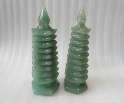 Tháp văn xương lam ngọc 9 tầng (13cm) FGM058