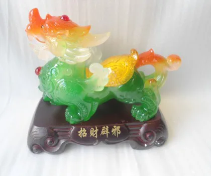 Tỳ hưu xanh yếm vàng - chiêu tài bích tà H114G
