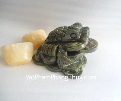 Thiềm thừ vàng đế gỗ vuông - chiêu tài tấn bảo, bát phương chiêu tài FA106