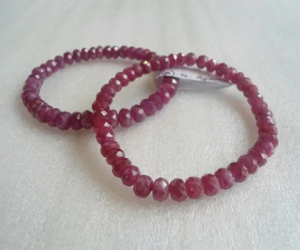 Vòng tay Ruby (hồng bảo hạt mài vát) S879-S3-24180