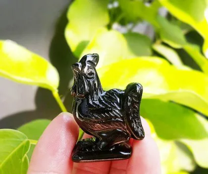 Bộ 12 con giáp đá hắc ngà - Dậu GM141-10