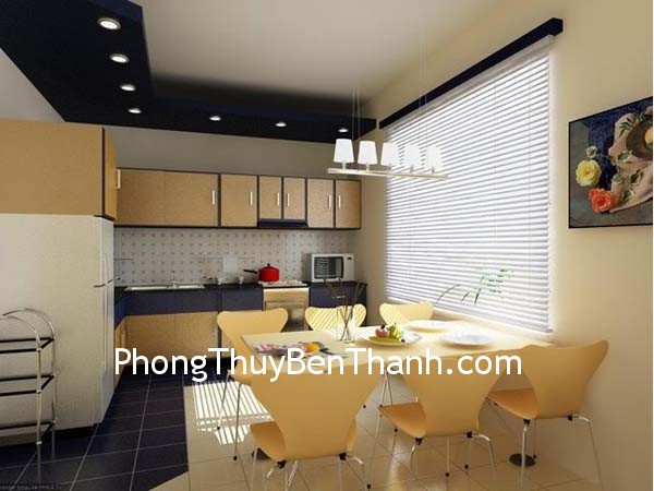 nha-bep nha bep Khi nhà bếp, nhà kho ở hướng Tây Nam