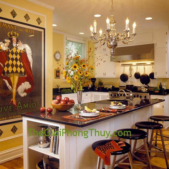 Chọn vị trí đặt bếp đem lại nhiều may mắn