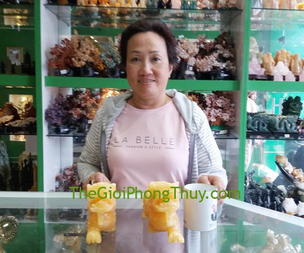 Cô Dung - Khách hàng mua Tỳ hưu ngọc Hoàng Long FGM012