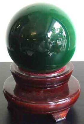 Quả cầu phong thuỷ qua cau phong thuy mau xanh Quả cầu phong thuỷ