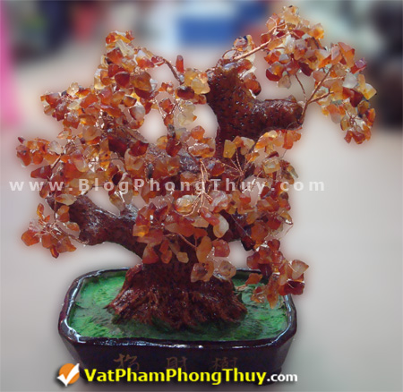 n003 cay tai loc da ma nao do Cây Tài Lộc chế tác từ đá phong thủy, ý nghĩa và cách sử dụng