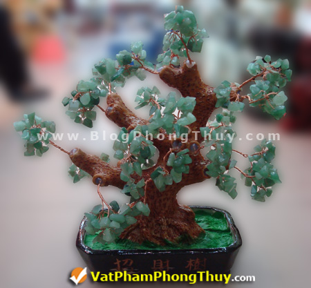 n004 cay tai loc ngoc xanh dong linh Cây Tài Lộc chế tác từ đá phong thủy, ý nghĩa và cách sử dụng