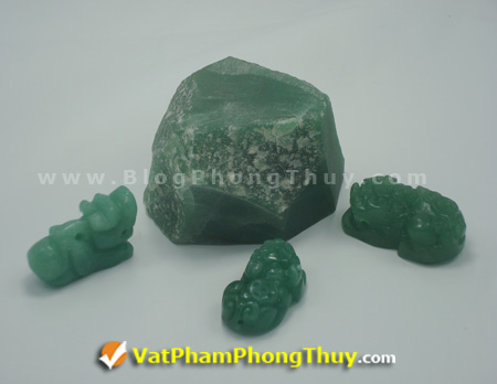 ngoc dong linh xanh quartz aventurine Ngọc phong thủy, đá quý phong thủy và cách phân biệt thật giả