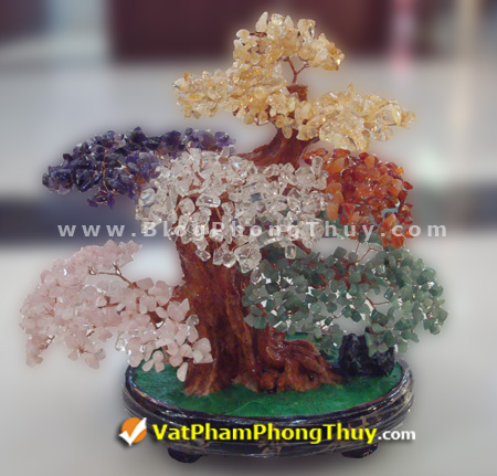 cay tai loc hn 02 19 kiểu Cây Tài Lộc chế tác từ đá phong thủy, vật phẩm trưng bày độc đáo