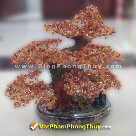 cay tai loc hn 04 19 kiểu Cây Tài Lộc chế tác từ đá phong thủy, vật phẩm trưng bày độc đáo