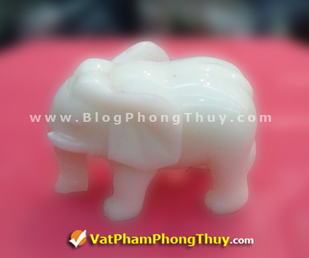 voi bach ngoc n022 Voi Phong Thủy, biểu tượng may mắn, linh vật phong thủy được tôn vinh và ngưỡng mộ